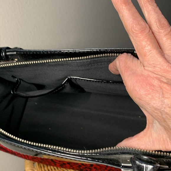 White House Black Market pony hair, red and black “animal print”, - Picture 5 of 8